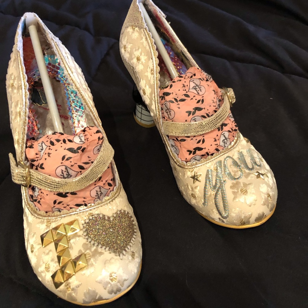 Irregular Choice I Love You wedding shoes.  Size 38.